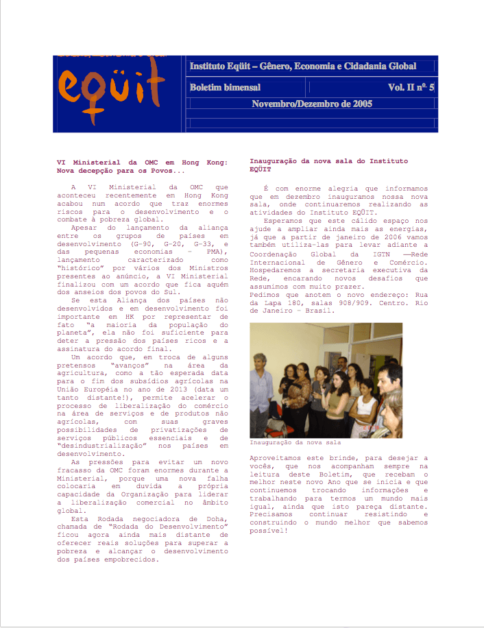 Novembro/Dezembro 2005 (Vol. II nº 5)