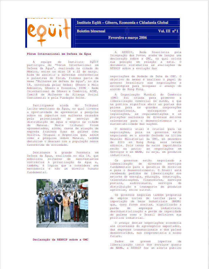 Fevereiro/Março 2006 (Vol. III nº 1)