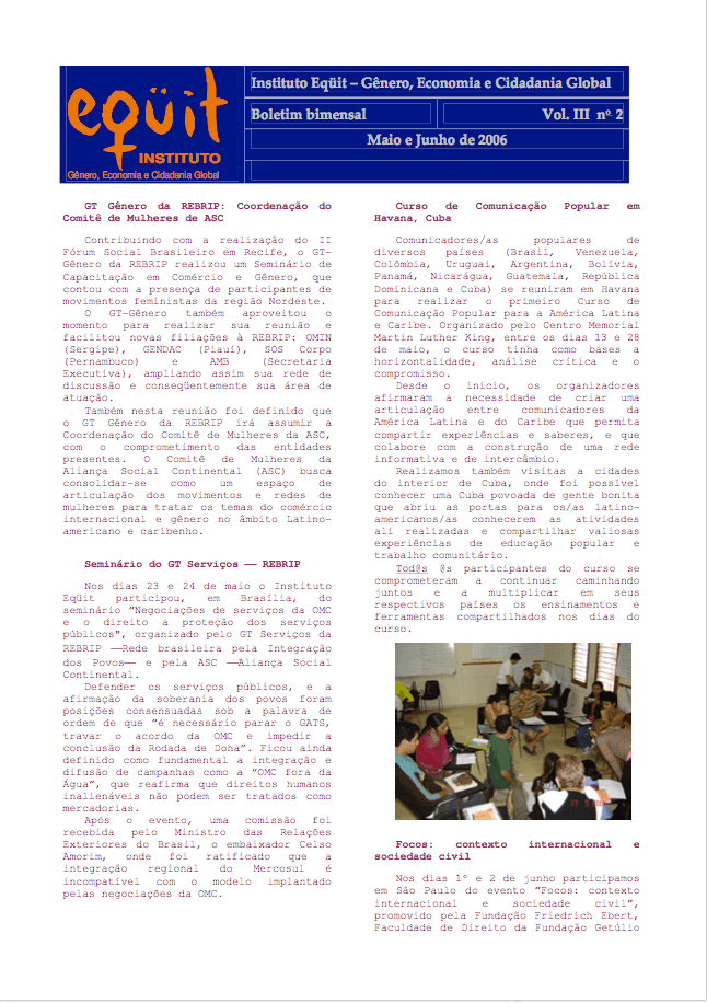 Maio/Junho 2006 (Vol. III nº 2)