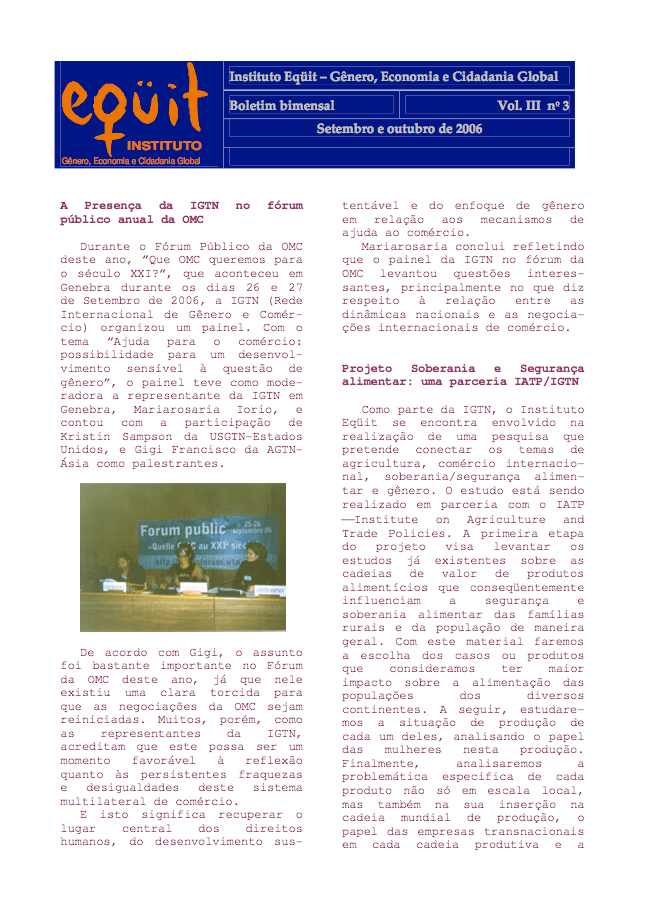 Setembro/Outubro 2006 (Vol. III nº 3)