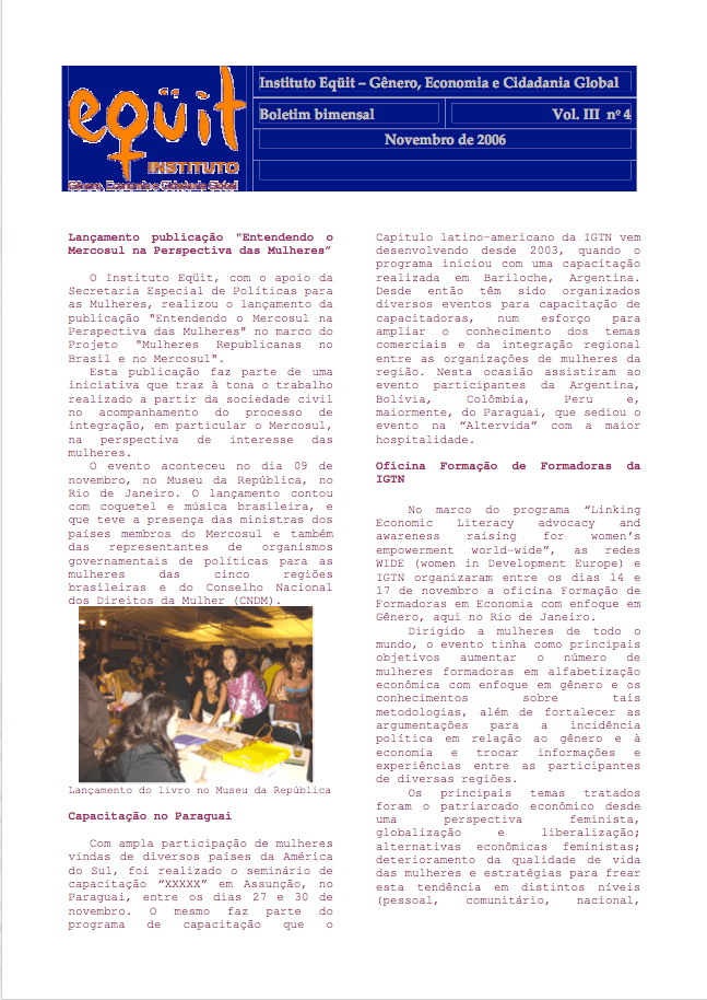 Novembro de 2006 (Vol. III nº 4)