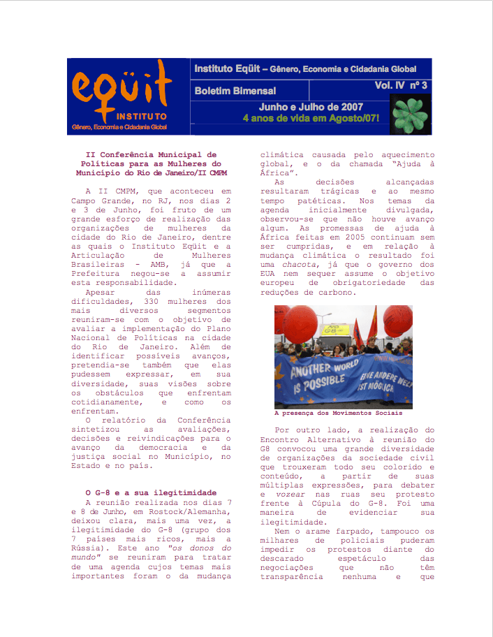 Junho e Julho de 2007 (Vol. IV nº 3)