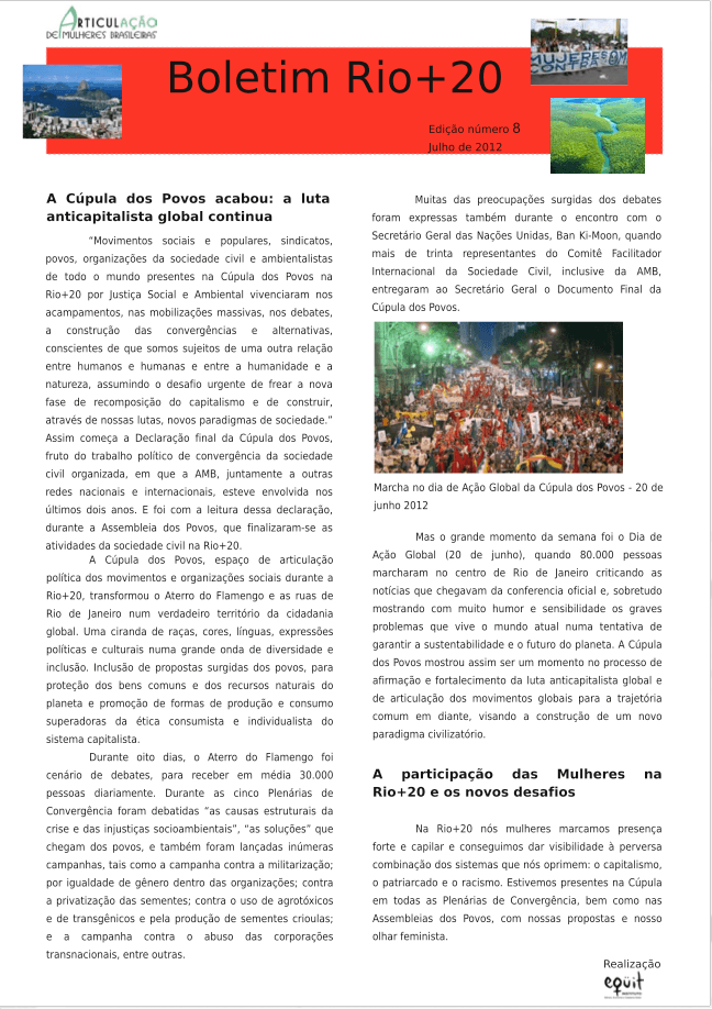 Edição número 8 – Julho 2012