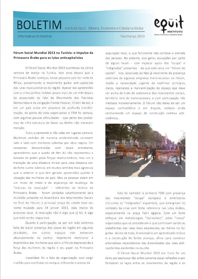 Boletim EQUIT Fev-Mar 2013