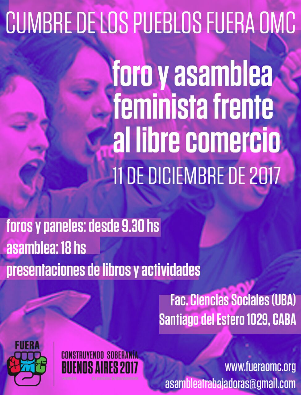 SEMANA DE AÇÃO: FORA OMC – ATIVIDADES FEMINISTAS