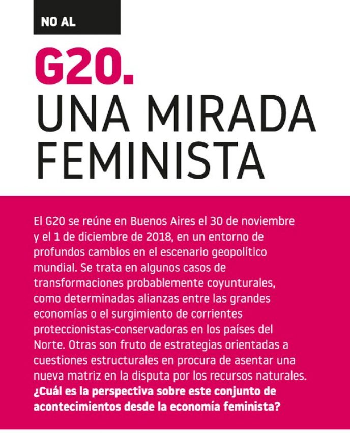 Não ao G20 – um olhar feminista
